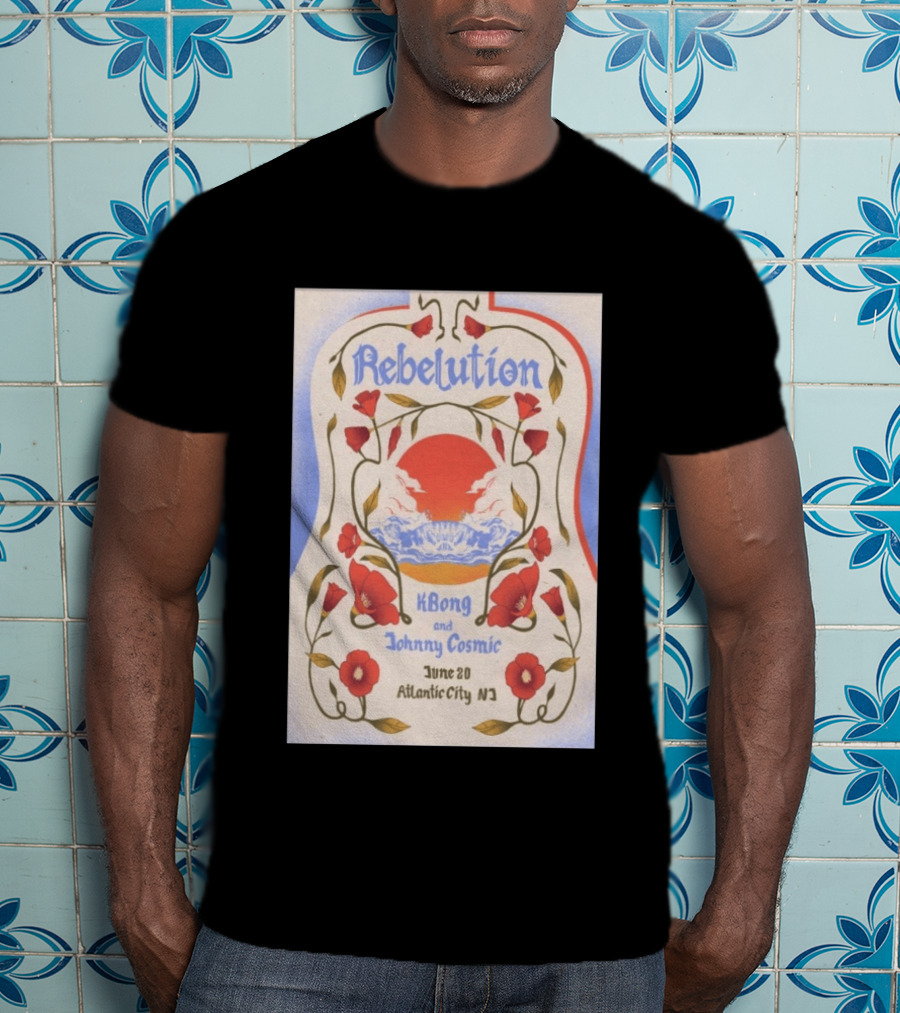 Rebelution KBong Johnny Cosmic June 20 Atlantic City NJ T-Shirt