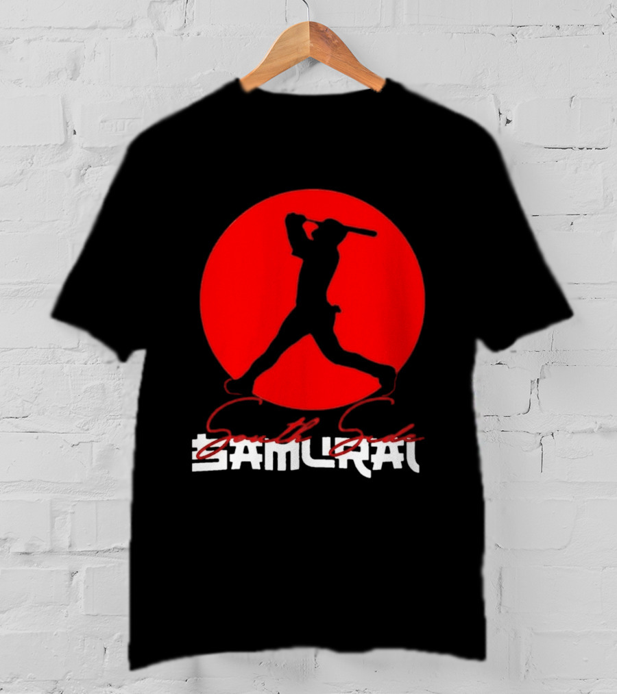 Samurai Baseball Stride Dark Red Circle Sōru Geki T-Shirt