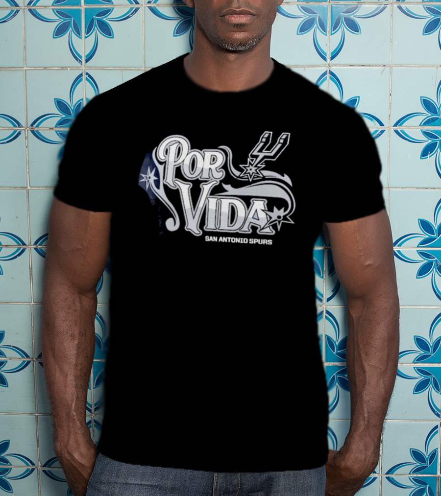 San Antonio Spurs Por Vida Spurs Logo Half Court Offense T-Shirt