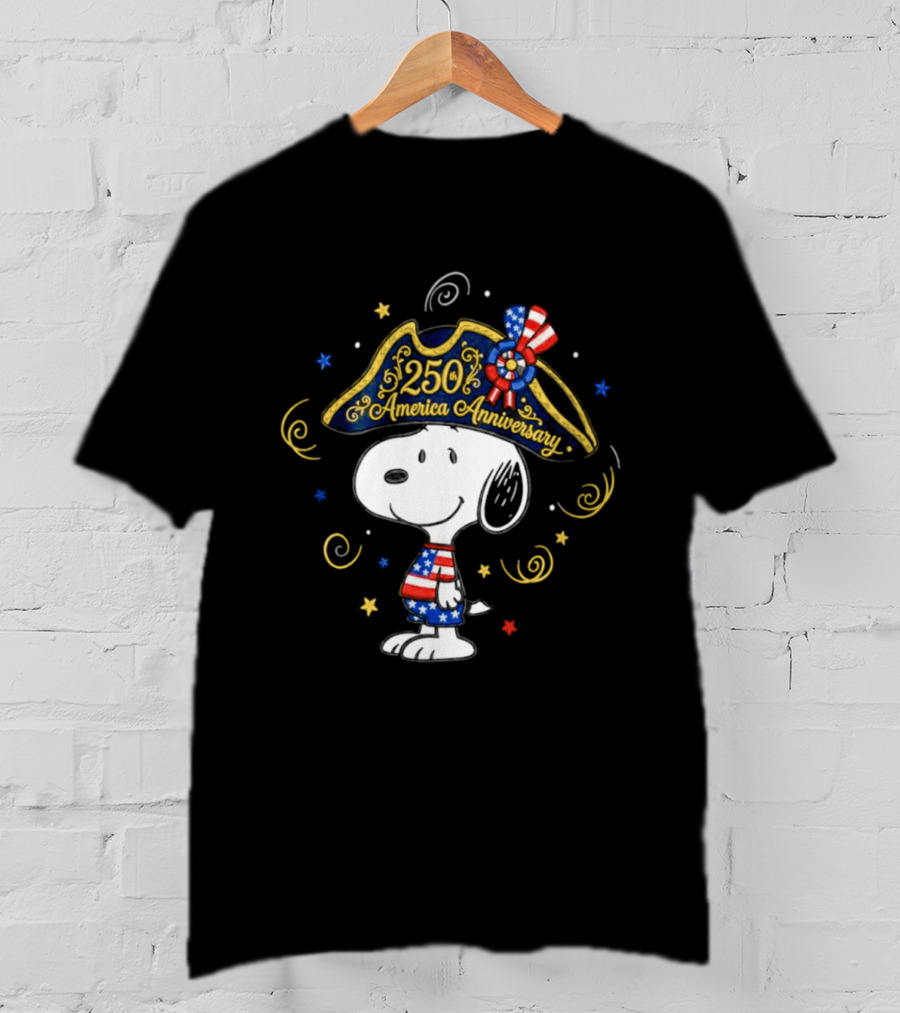 Snoopy 250th Anniversary USA Independence Day Celebration T-Shirt