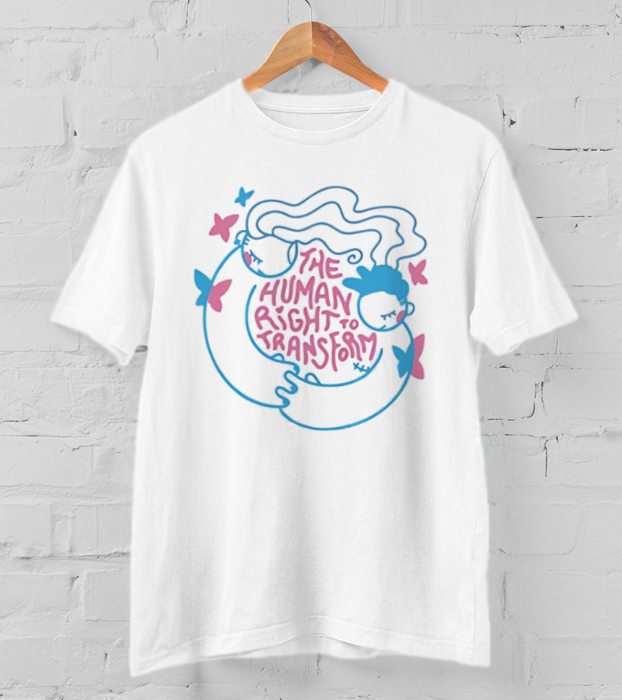 The Human Right To Transform Butterfly Pride Equality Freedom T-Shirt