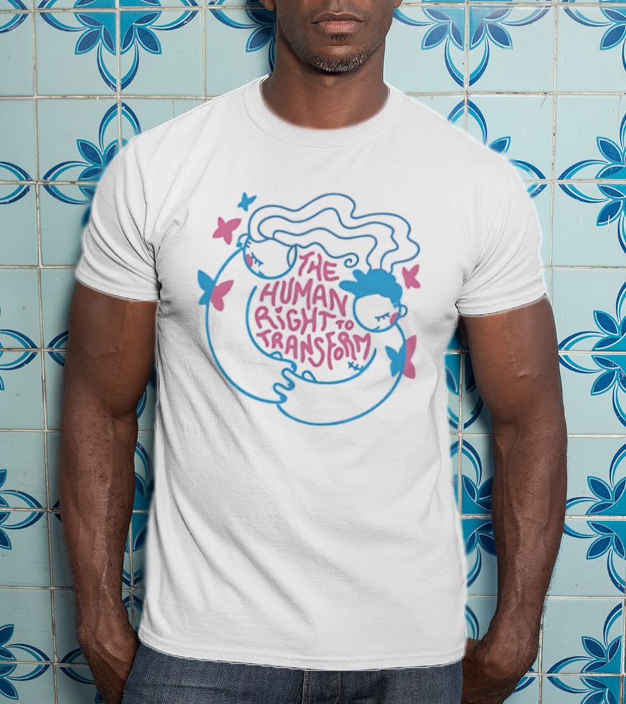 The Human Right To Transform Butterfly Pride Equality Freedom T-Shirt