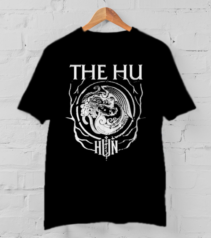 The Hu Band Symbol Black White Hun Circle T-Shirt