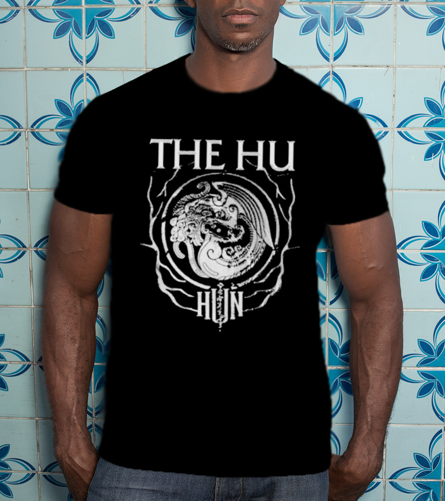 The Hu Band Symbol Black White Hun Circle T-Shirt