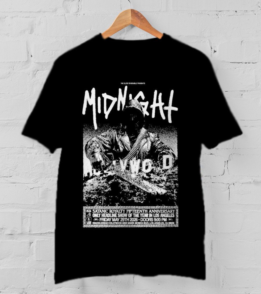 Midnight Los Angeles May 29 2026 Tour T-Shirt