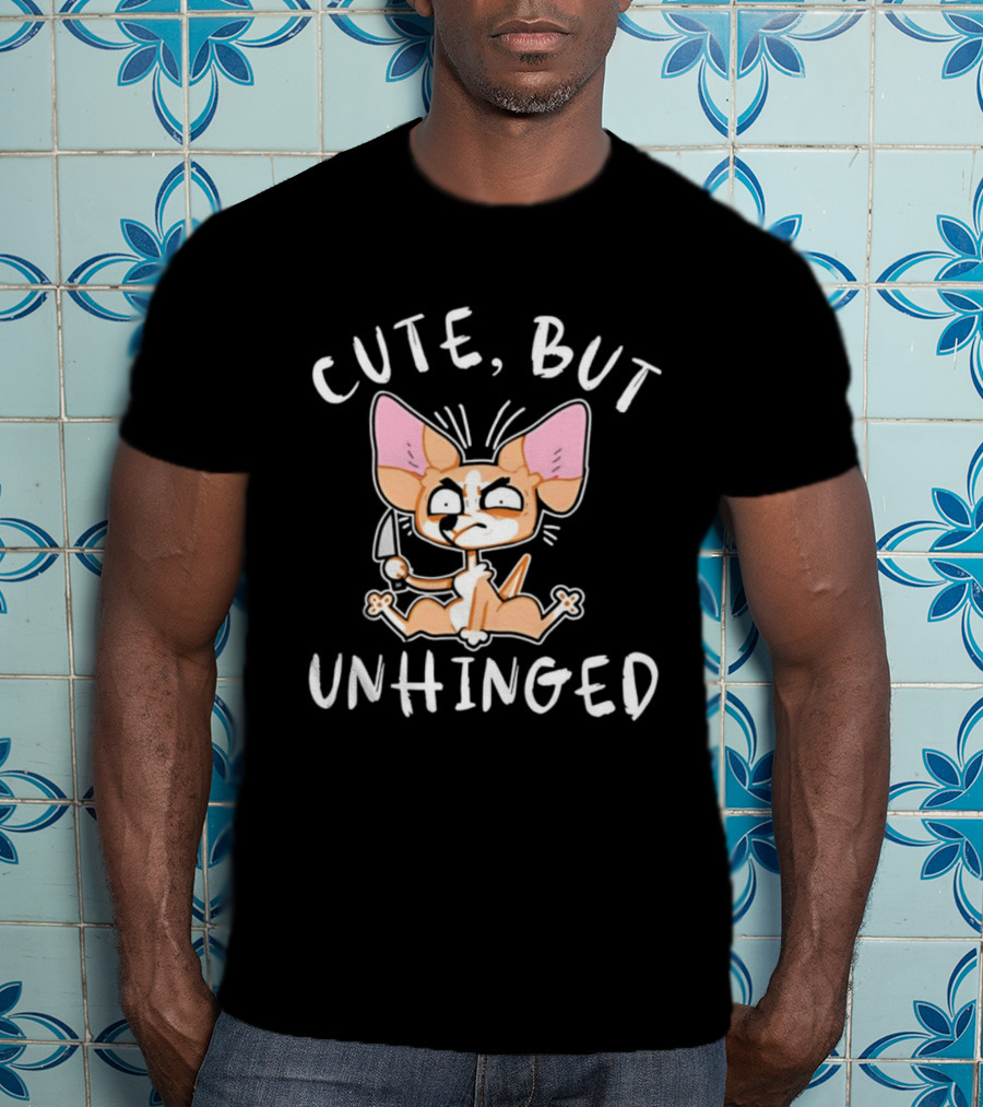 Cute Chihuahua But Unhinged Internet Meme Birthday Halloween T-Shirt