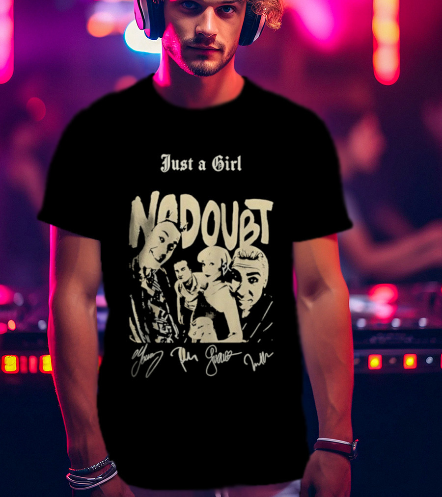 Just A Girl No Doubt Members Signatures T-Shirt