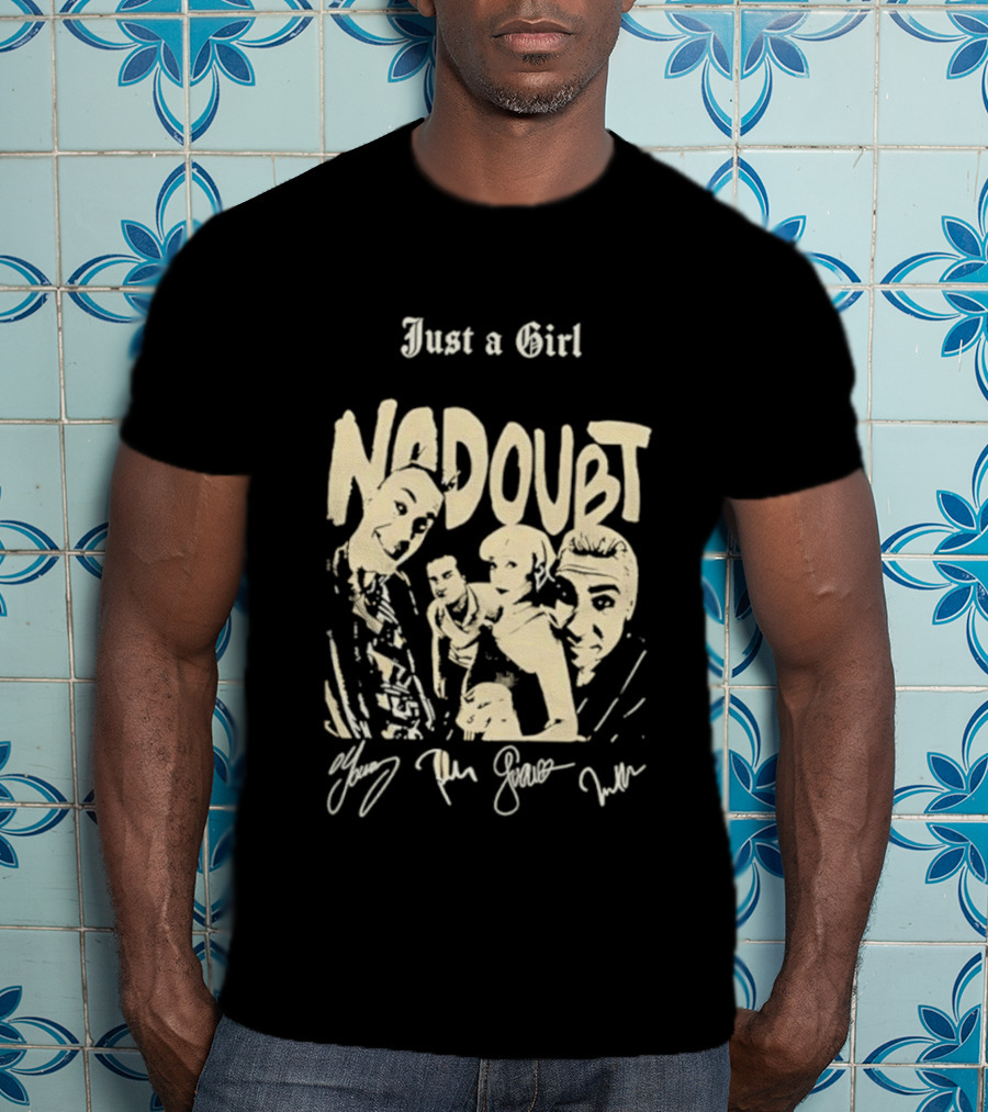Just A Girl No Doubt Members Signatures T-Shirt