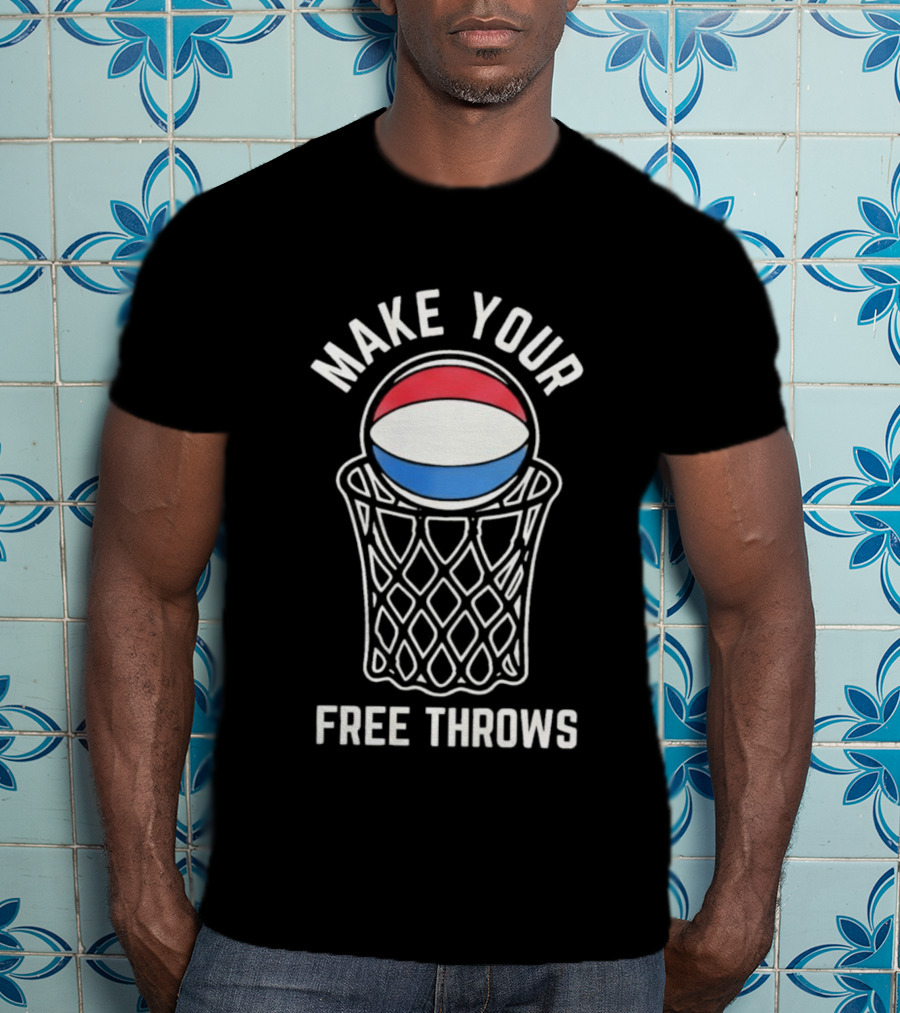 Make Your Free Throws Pepsi Basketball T-Shirt