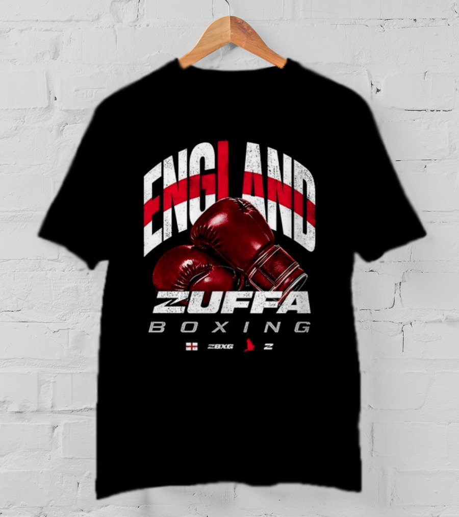 England Zuffa Boxing Gloves Flag T-Shirt