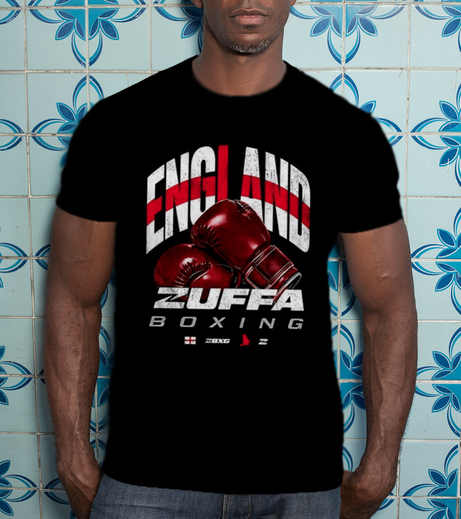 England Zuffa Boxing Gloves Flag T-Shirt