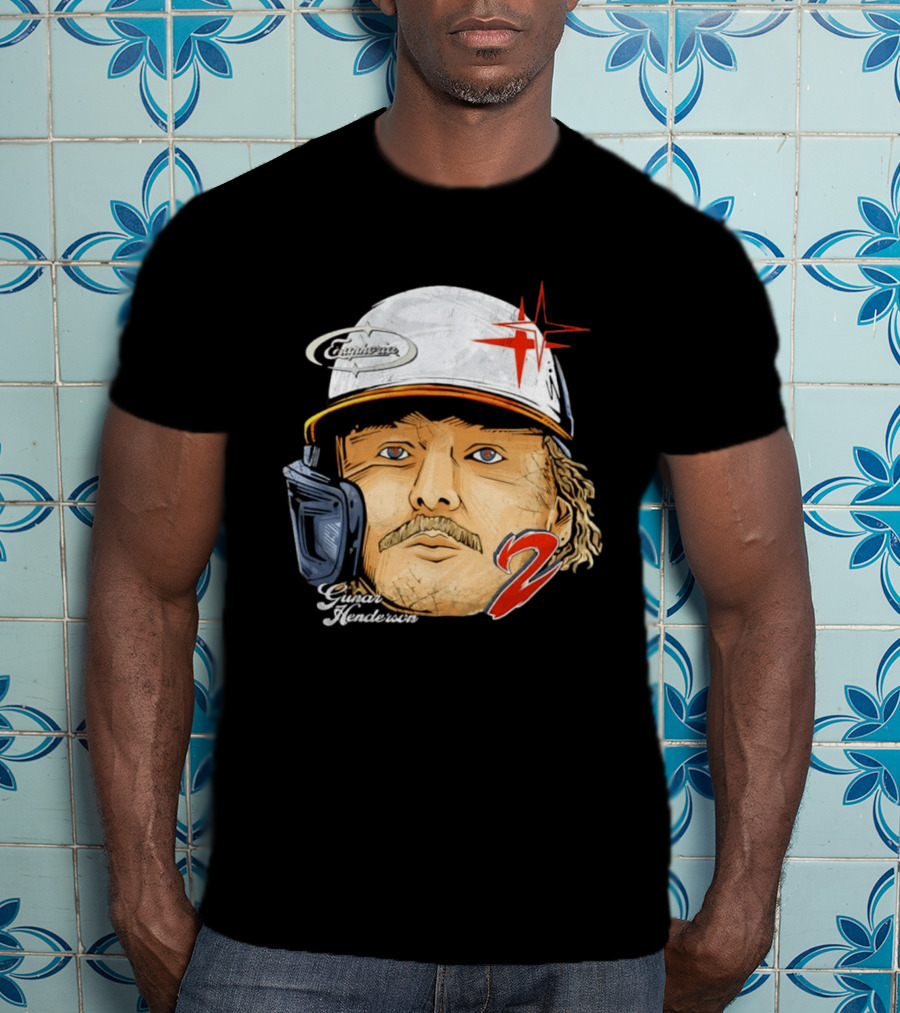 Gunnar Henderson Baltimore Orioles Number 2 Baseball Player Graphic Cabrinero Star T-Shirt