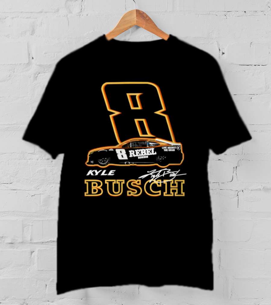 Kyle Busch 8 Rebel NASCAR Racing Car T-Shirt