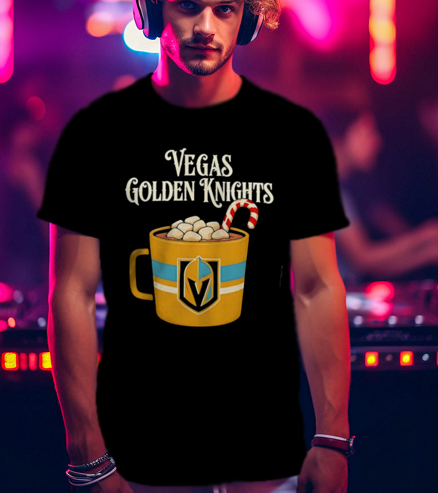 Vegas Golden Knights With Candy Cane Richmond T-Shirt