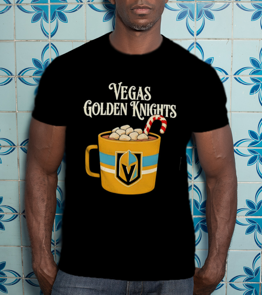 Vegas Golden Knights With Candy Cane Richmond T-Shirt