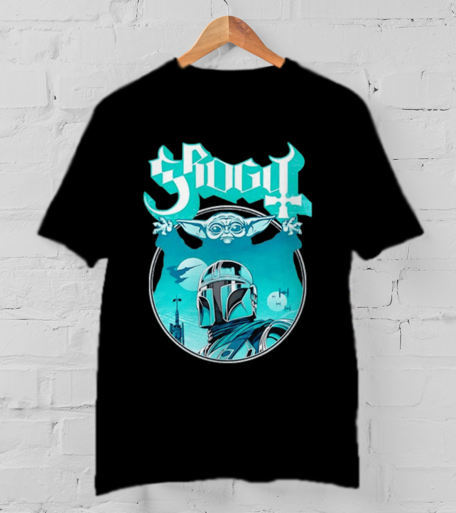 Grogu Mandalorian Ghost Band Star Wars T-Shirt