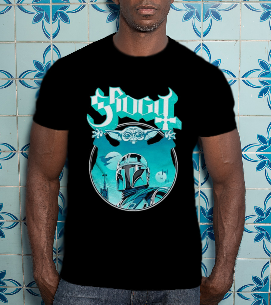 Grogu Mandalorian Ghost Band Star Wars T-Shirt