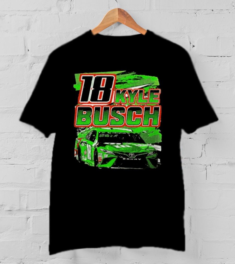 18 Kyle Busch Racing 2026 Green Car T-Shirt