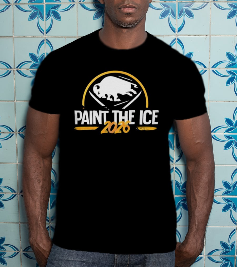 Buffalo Sabres Paint The Ice 2026 T-Shirt