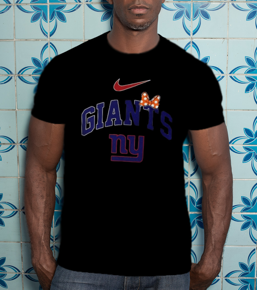 Nike New York Giants Ny Boo To You Fa Boo Lous Giants Bow T-Shirt