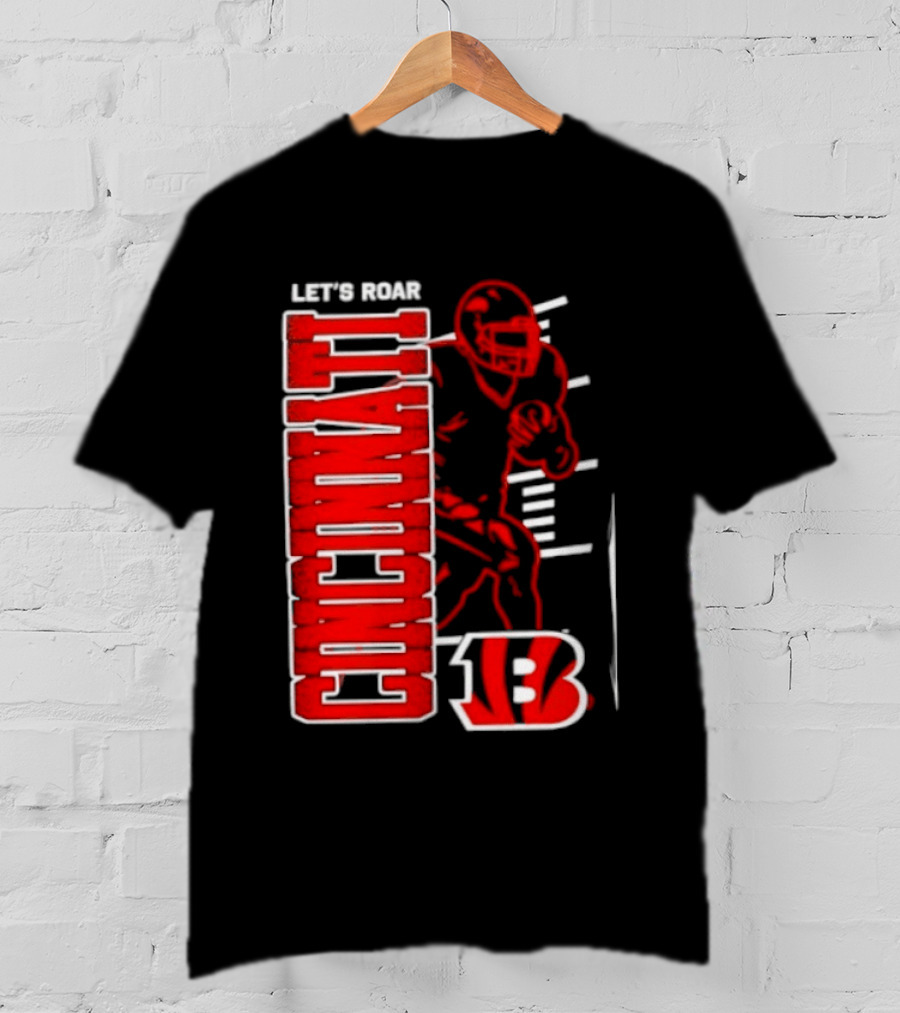 Cincinnati Bengals Football Let's Roar 13 T-Shirt
