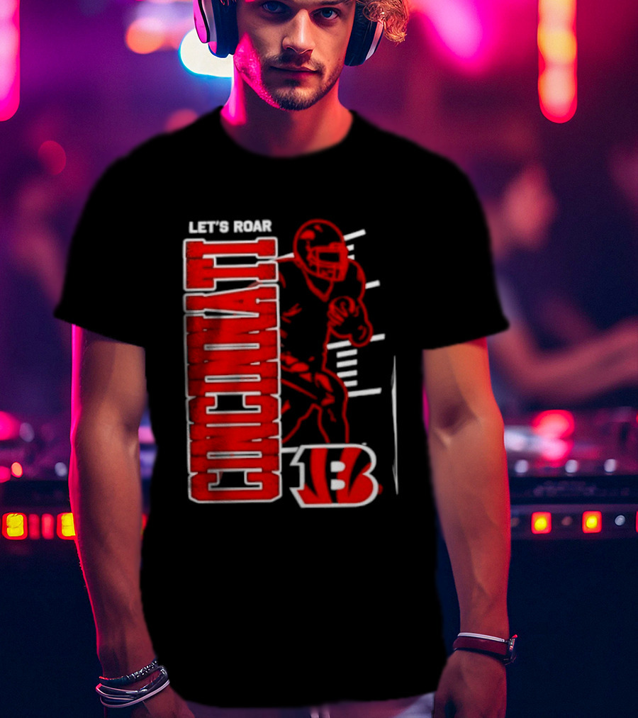 Cincinnati Bengals Football Let's Roar 13 T-Shirt