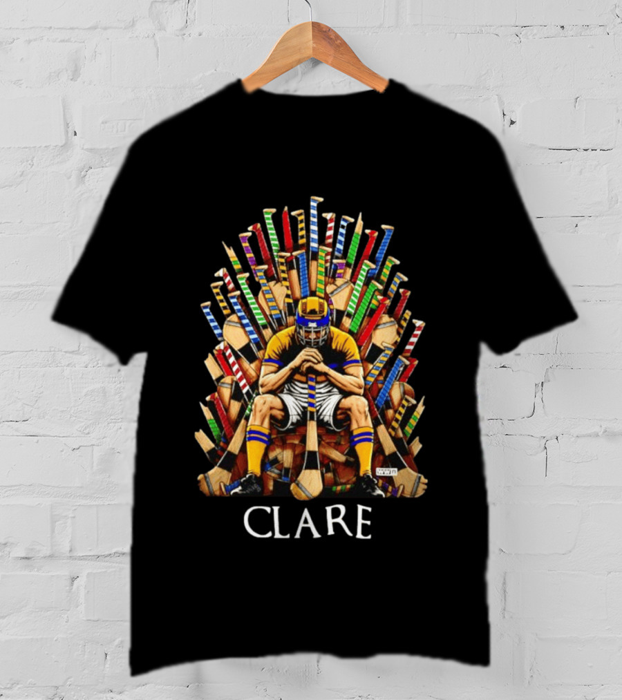 Clare Hurler Seated On Hurley Throne Inspired By Iconic TV Game Series T-Shirt