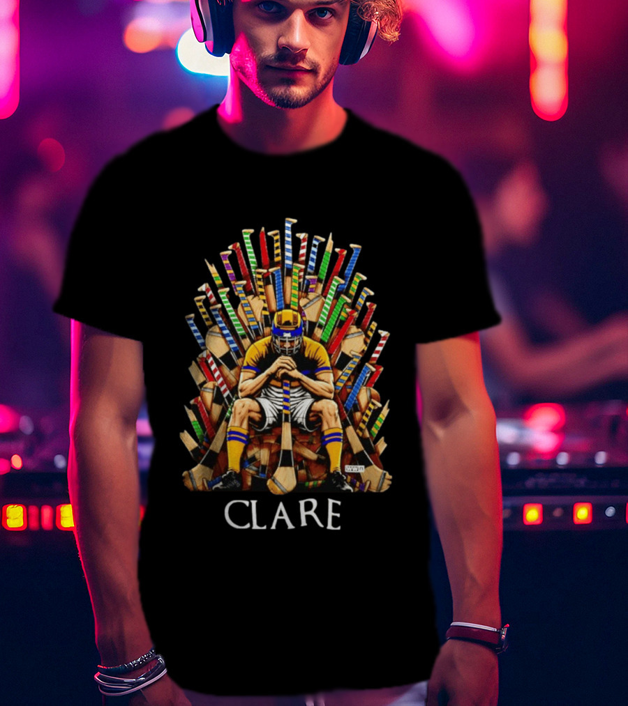 Clare Hurler Seated On Hurley Throne Inspired By Iconic TV Game Series T-Shirt