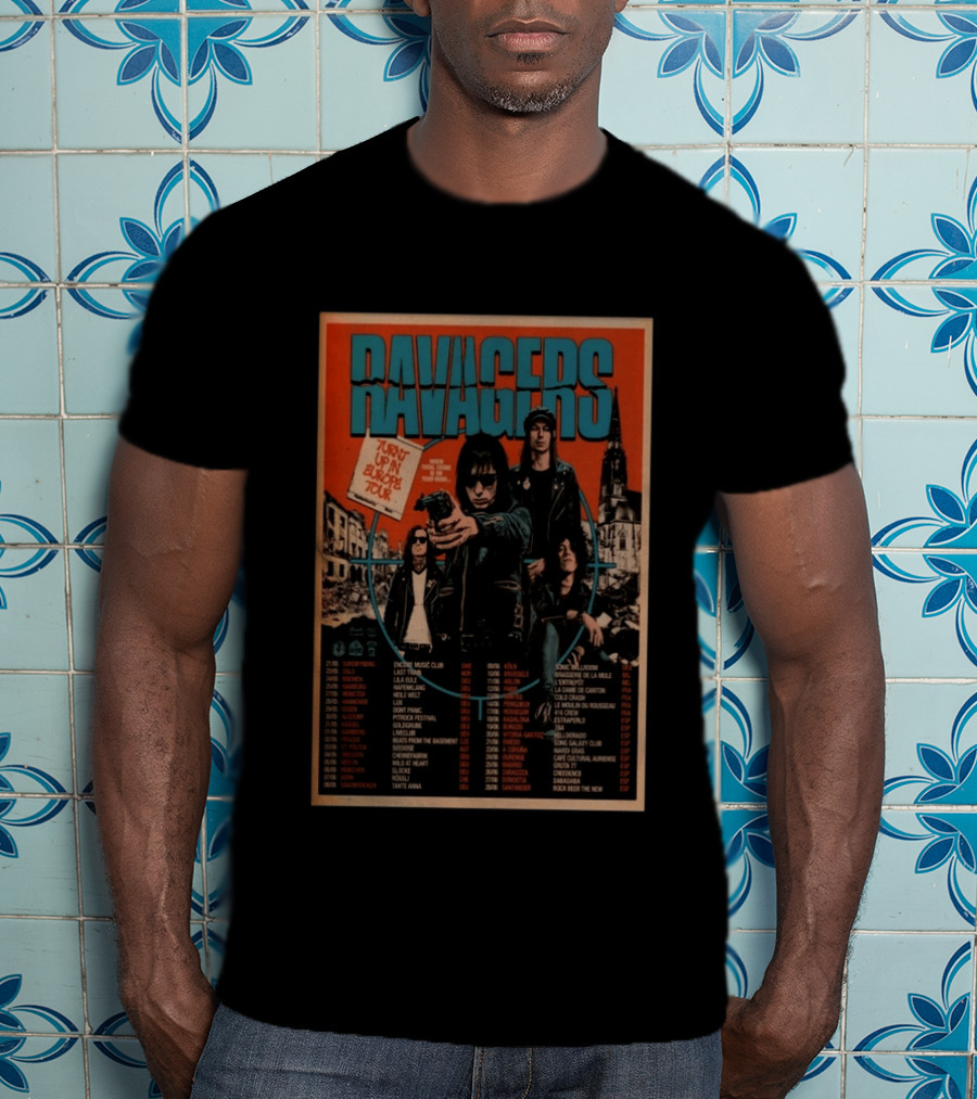 RAVAGERS Turnt Up In Europe 2026 Tour Dates And Cities T-Shirt