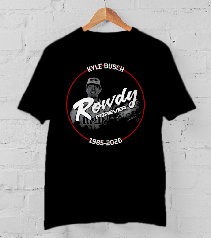 Rowdy Kyle Busch 1985 2026 M&M's Racing Legend T-Shirt