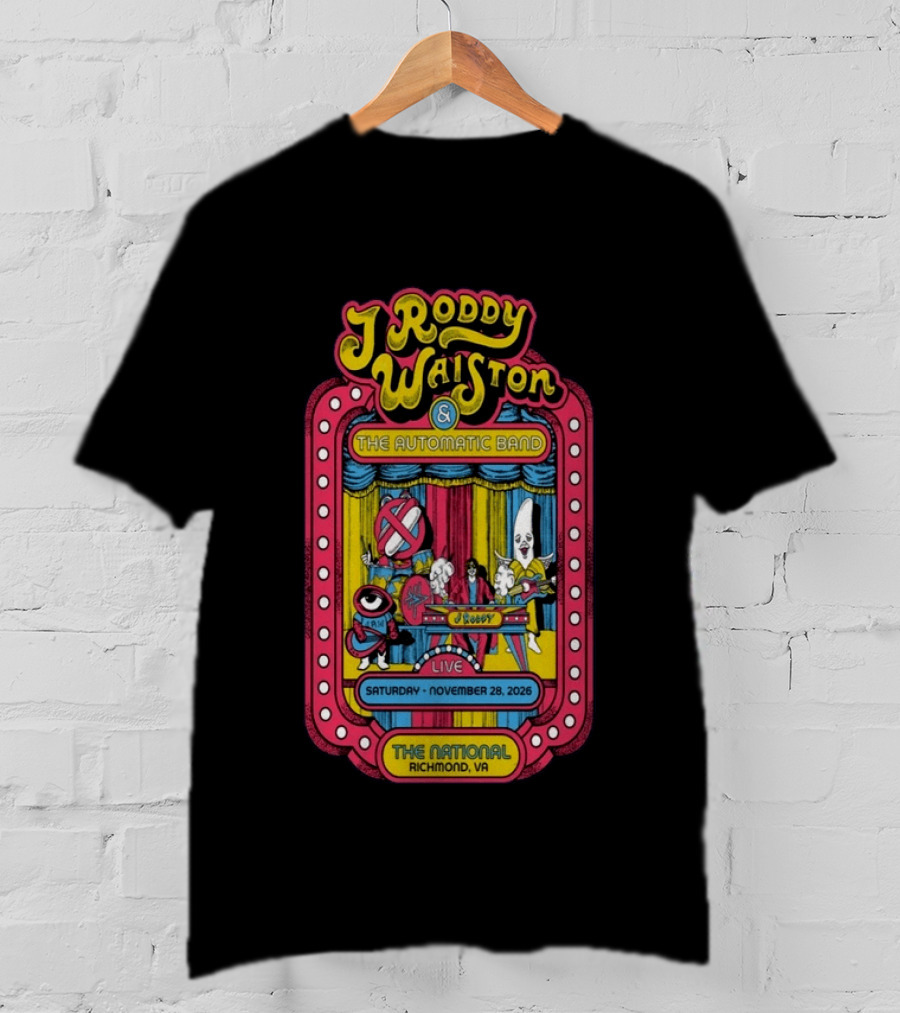 J Roddy Walston The Automatic Band Live 11 28 2026 The National Richmond VA T-Shirt