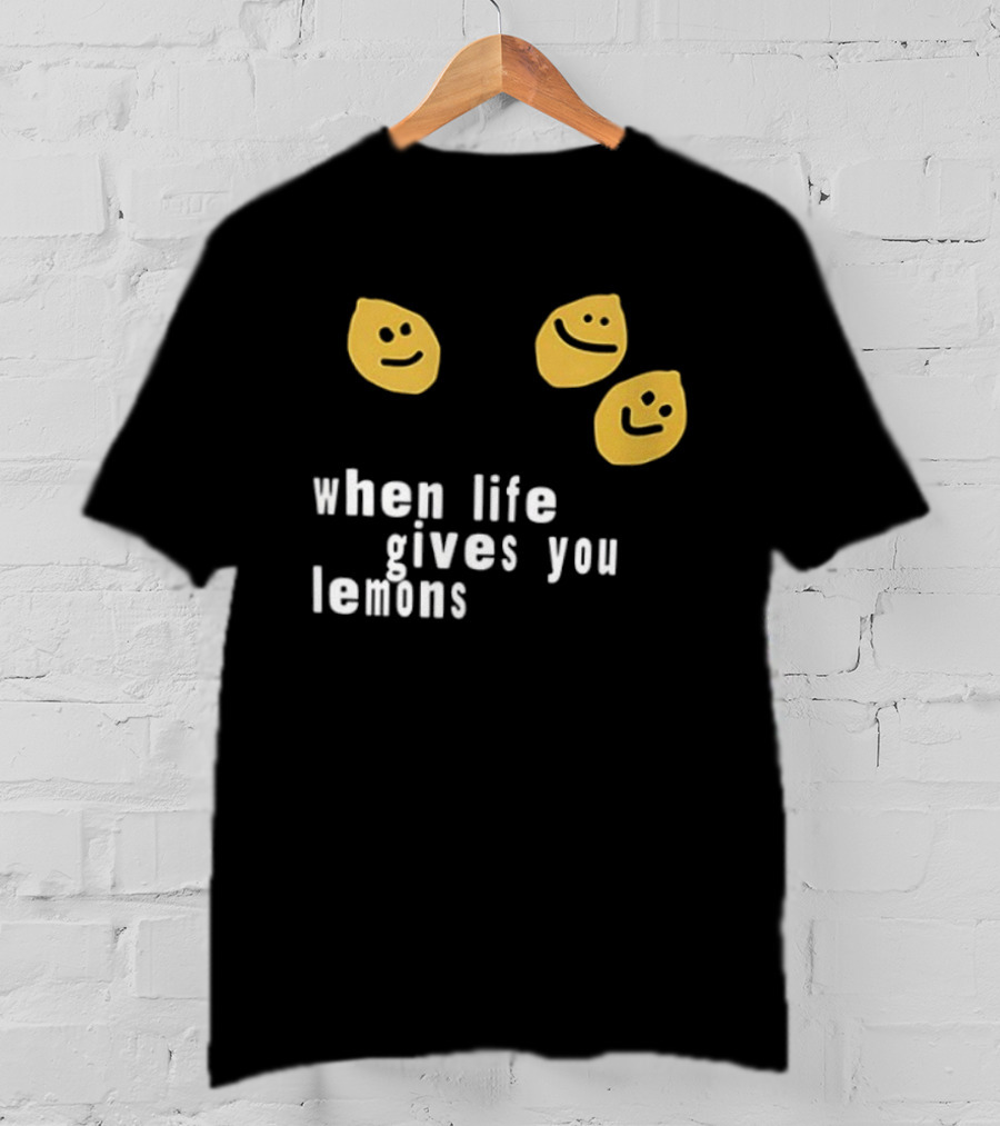 Jesus Lemonade When Life Gives You Lemons Smiley Faces T-Shirt