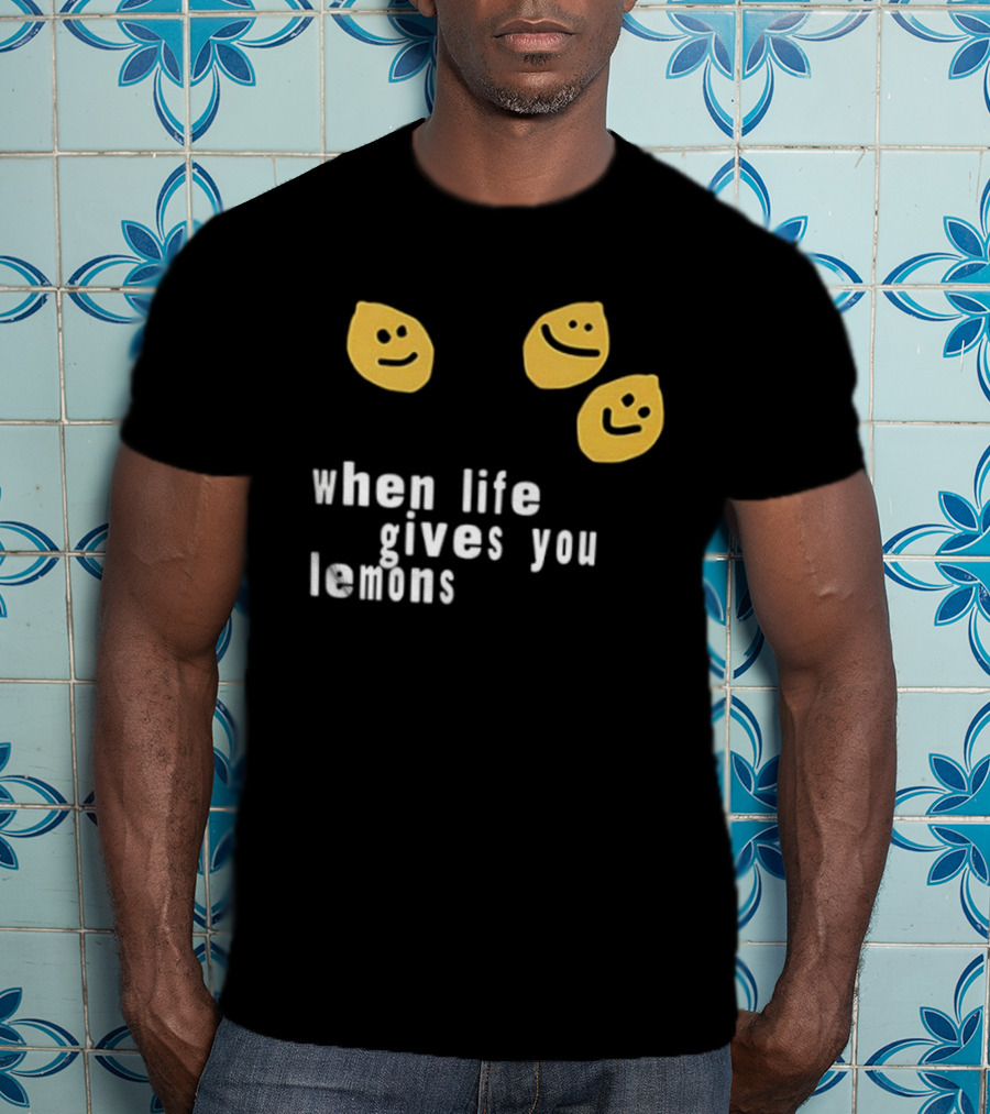Jesus Lemonade When Life Gives You Lemons Smiley Faces T-Shirt