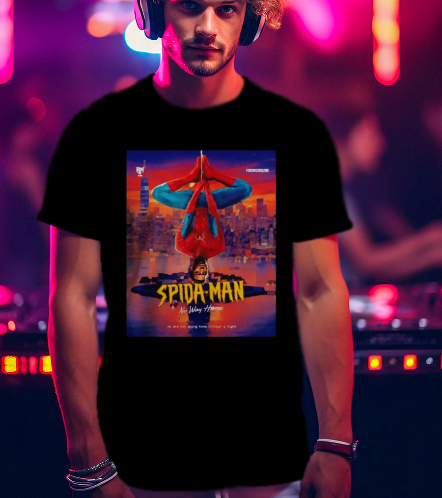 Donovan Mitchell Spida Man No Way Home Cleveland Cavaliers RM Challenge T-Shirt