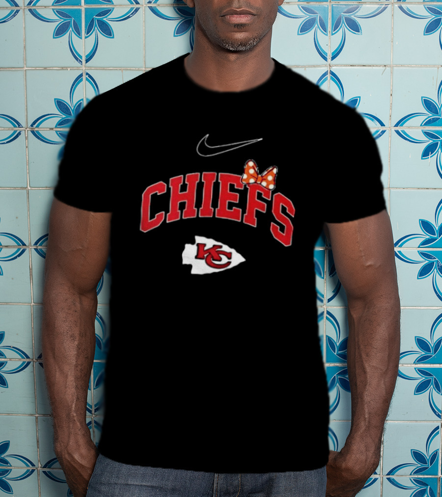 Kansas City Chiefs Boo To You Fa Boo Lous Chiefs Nike Bow KC T-Shirt