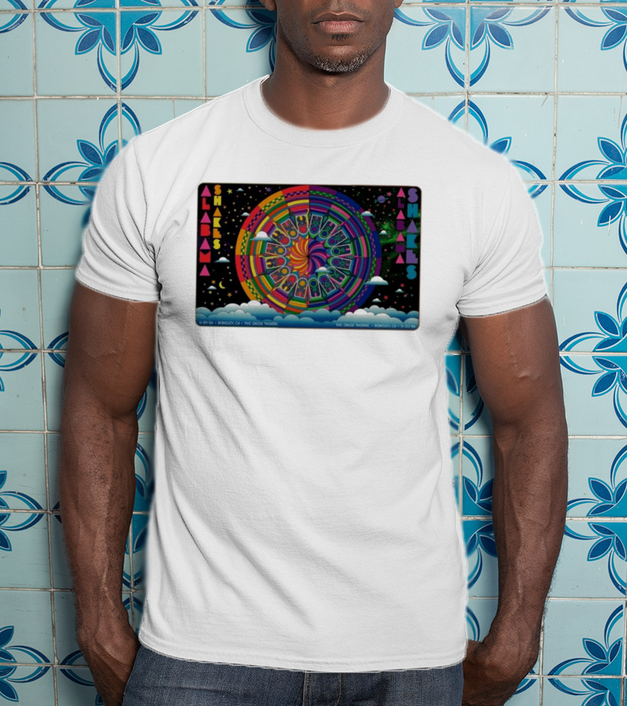 Alabama Shakes Concert The Greek Theatre Berkeley CA 5 29 26 Psychedelic Rainbow Spiral Clouds And Stars T-Shirt