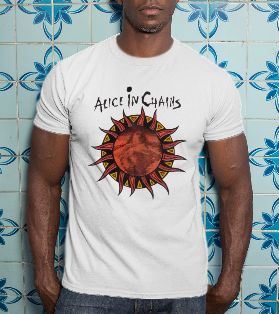 Alice In Chains Sun Graphic Lollapalooza 1993 Promo T-Shirt