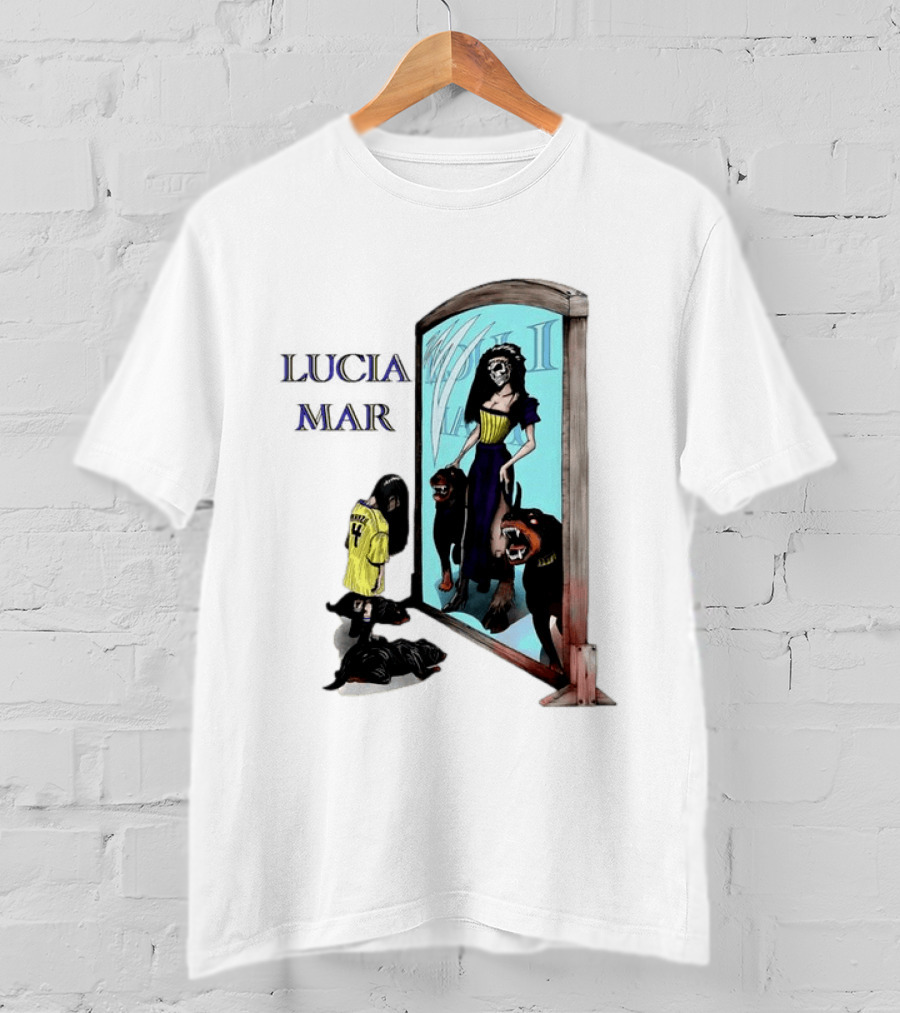 Dungeon Crawler Carl Lucia Mar Mirror Reflection With Dogs T-Shirt