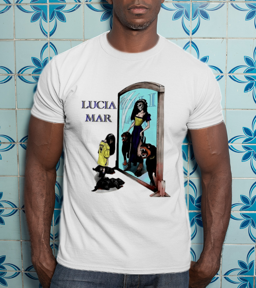 Dungeon Crawler Carl Lucia Mar Mirror Reflection With Dogs T-Shirt