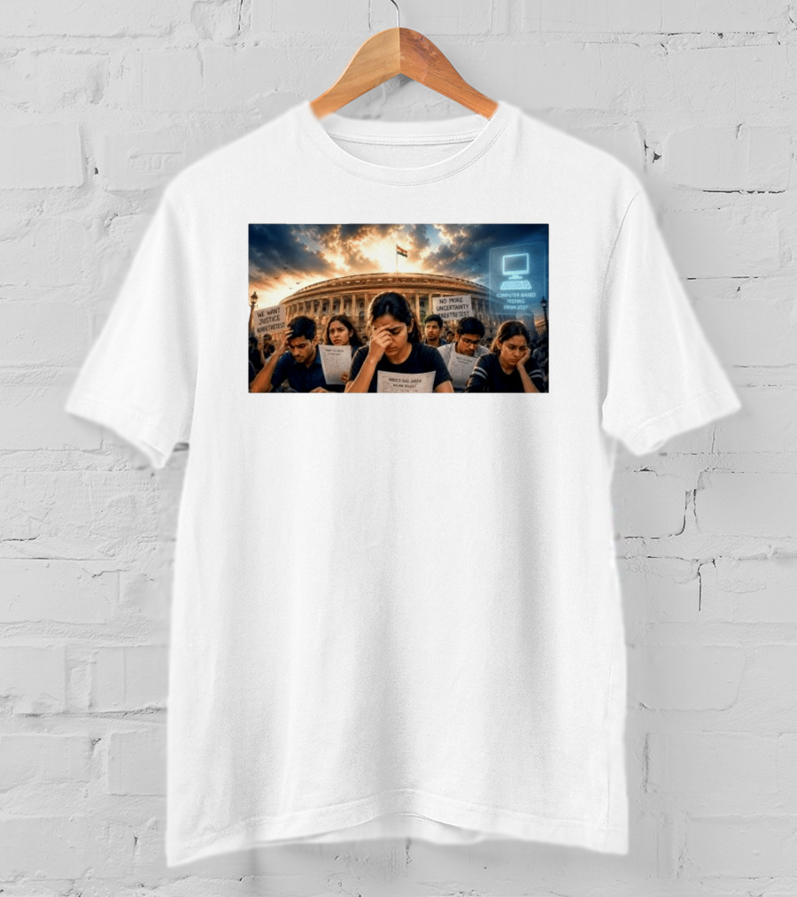 NTA Defends NEET Exam 2021 Retest Before Parliamentary Panel Amid Student Protests T-Shirt