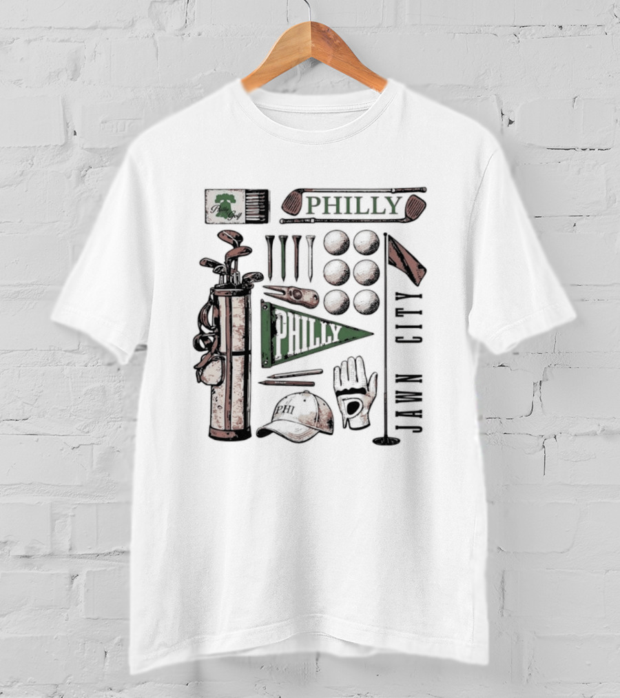 Philly Jawn Philadelphia Golf City Phi T-Shirt