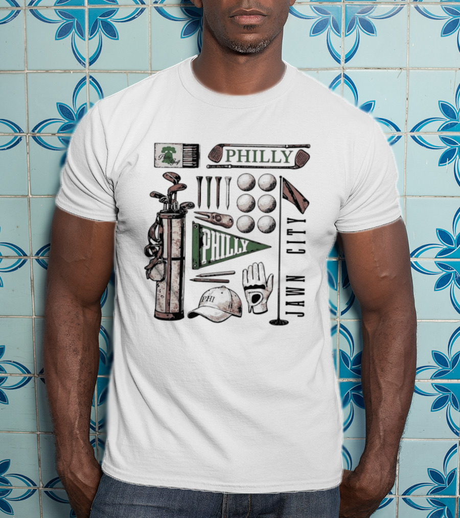 Philly Jawn Philadelphia Golf City Phi T-Shirt