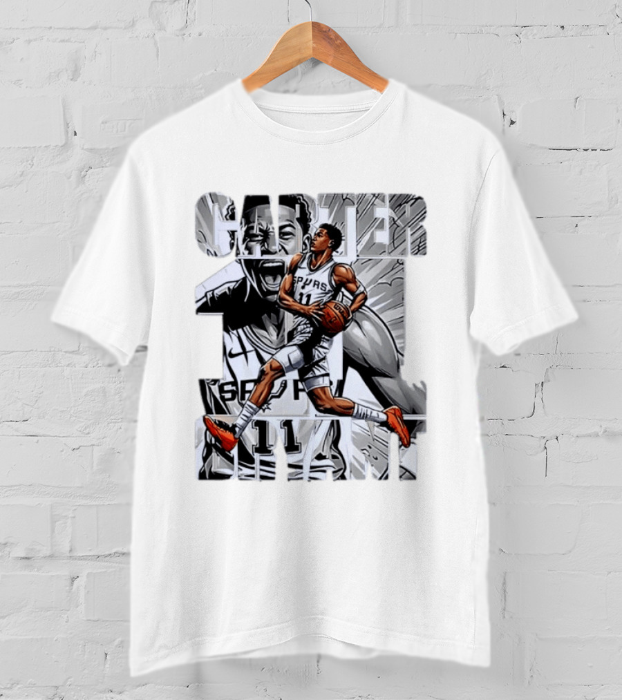 Keldon Johnson Spurs 11 Carter Bryant NBA San Antonio T-Shirt
