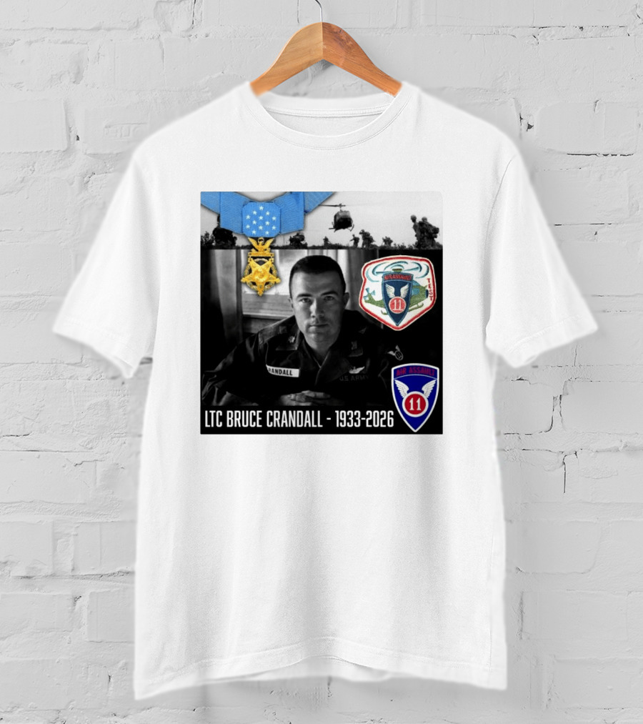 LTC Bruce Crandall Medal Of Honor Air Assault 1933 2026 T-Shirt