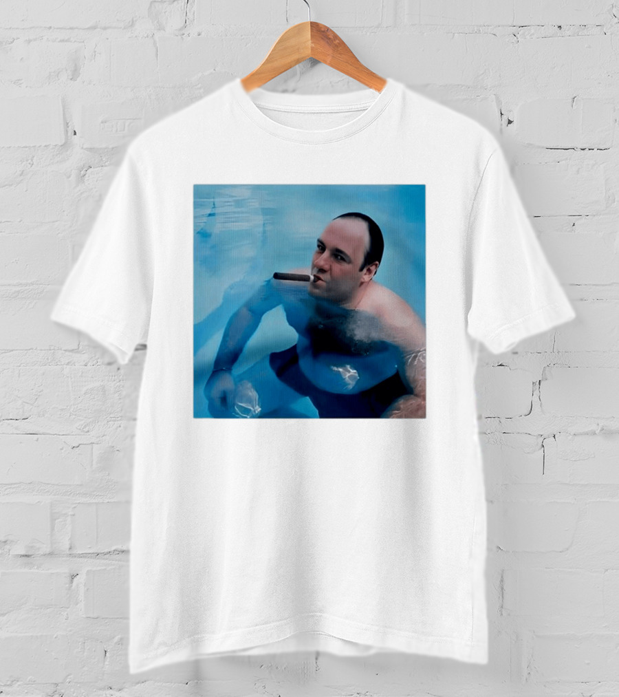 Tony Soprano The Sopranos Pool Scene Cigar Water Moment T-Shirt