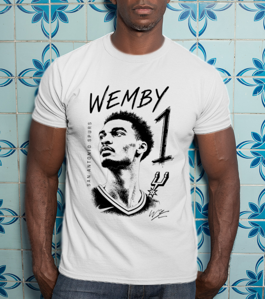 Wemby 1 Victor Wembanyama San Antonio Spurs Star T-Shirt