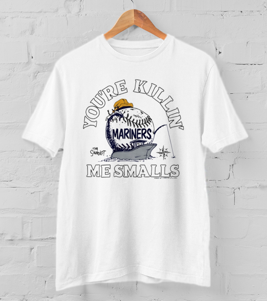 You're Killin' Me Smalls Mariners The Sandlot Baseball Boat Captain Hat T-Shirt