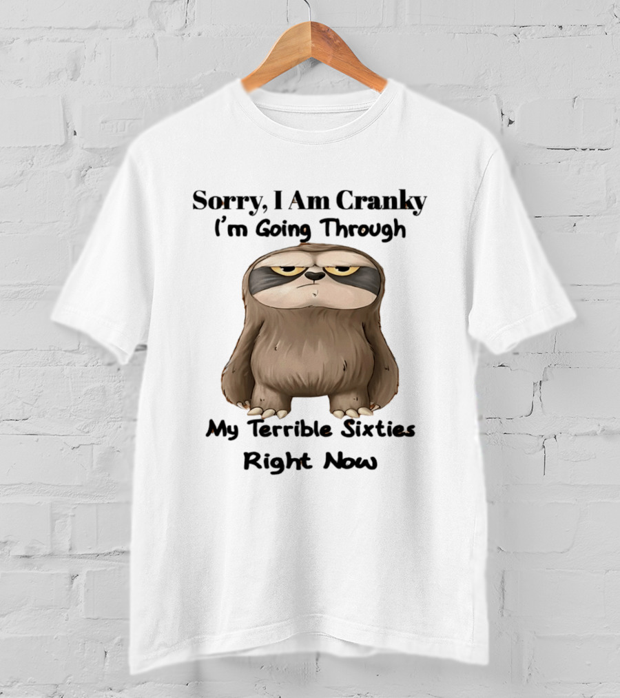Sorry I Am Cranky I'm Going Through My Terrible Sixties Right Now T-Shirt