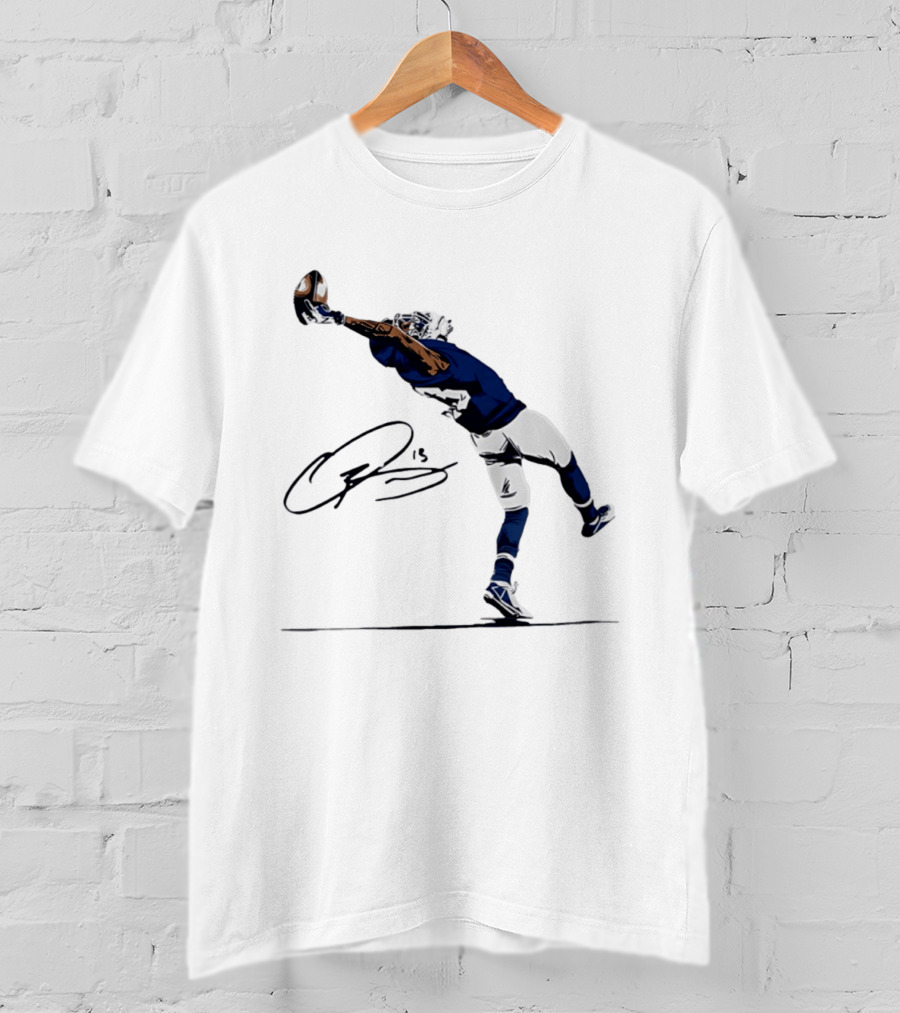 The Catch Odell Beckham Jr. Signature New York Giants Football Moment T-Shirt