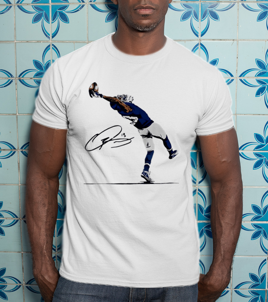 The Catch Odell Beckham Jr. Signature New York Giants Football Moment T-Shirt